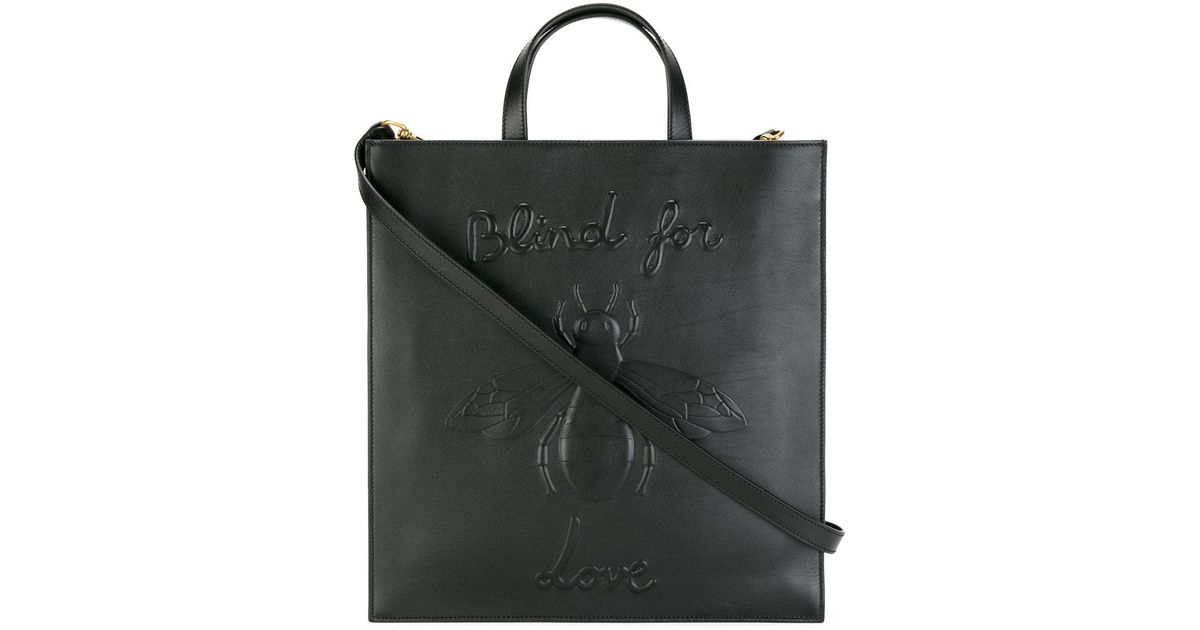 gucci blind for love tote bag