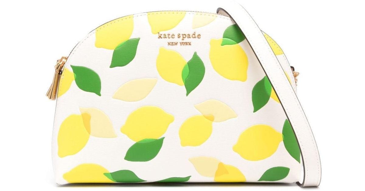 Kate Spade Staci Small Flap Chain Crossbody Lemon Fond Yellow