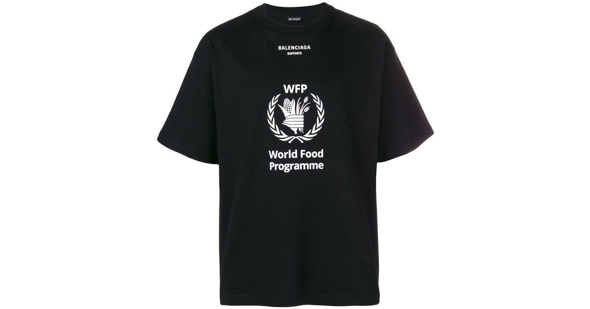 Balenciaga World Food Programme T-shirt in Black for Men - Lyst
