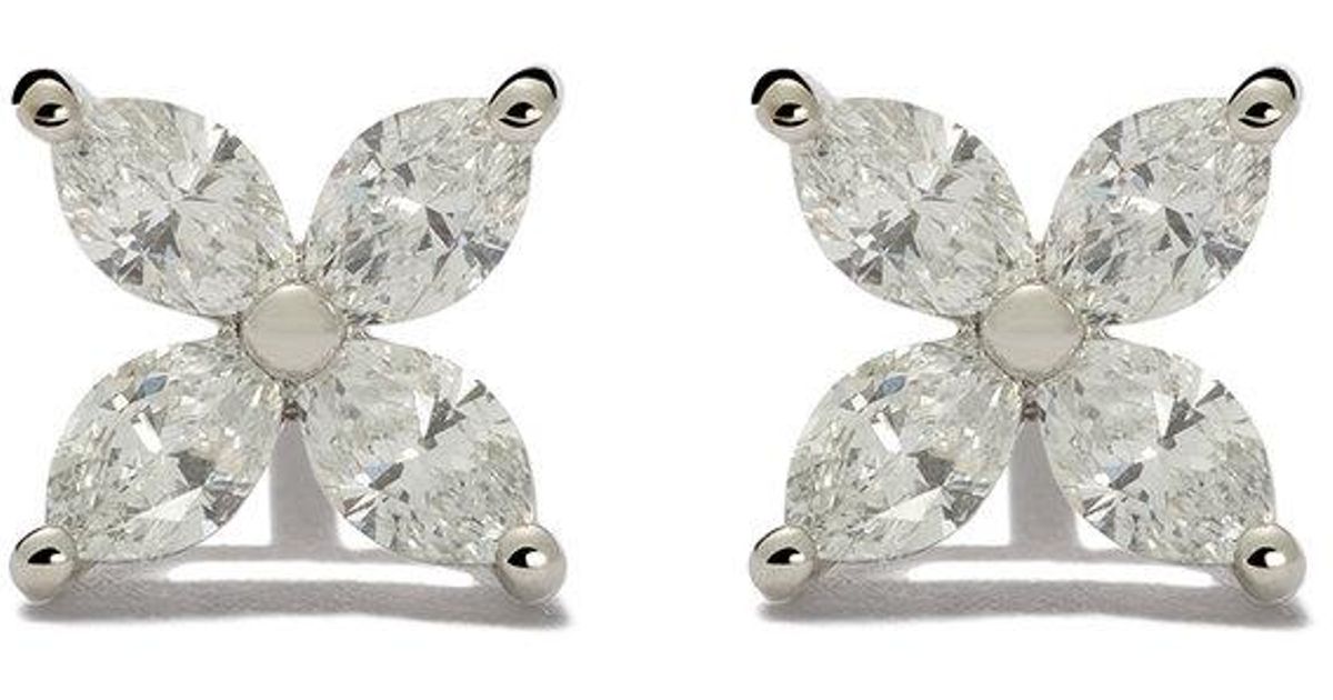 Tiffany & Co. Tiffany Victoria Diamond Small Stud Earrings in Metallic