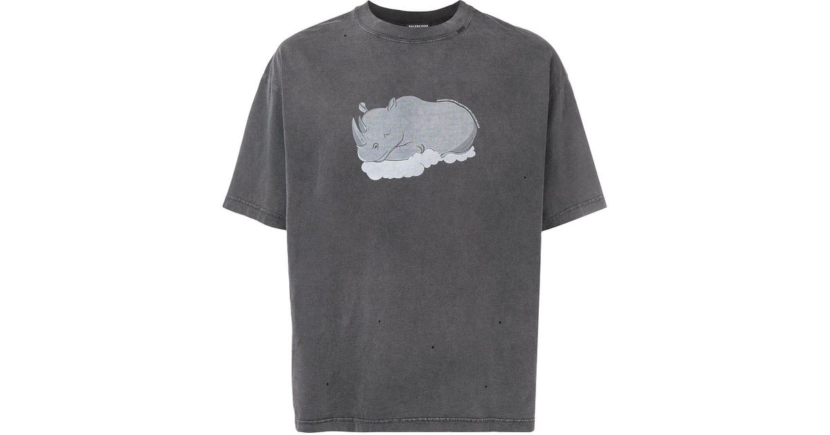 Rhino T-shirt in Black for Men 