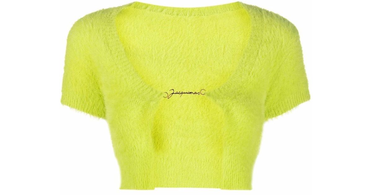 jacquemus la maille pralù cropped cardigan