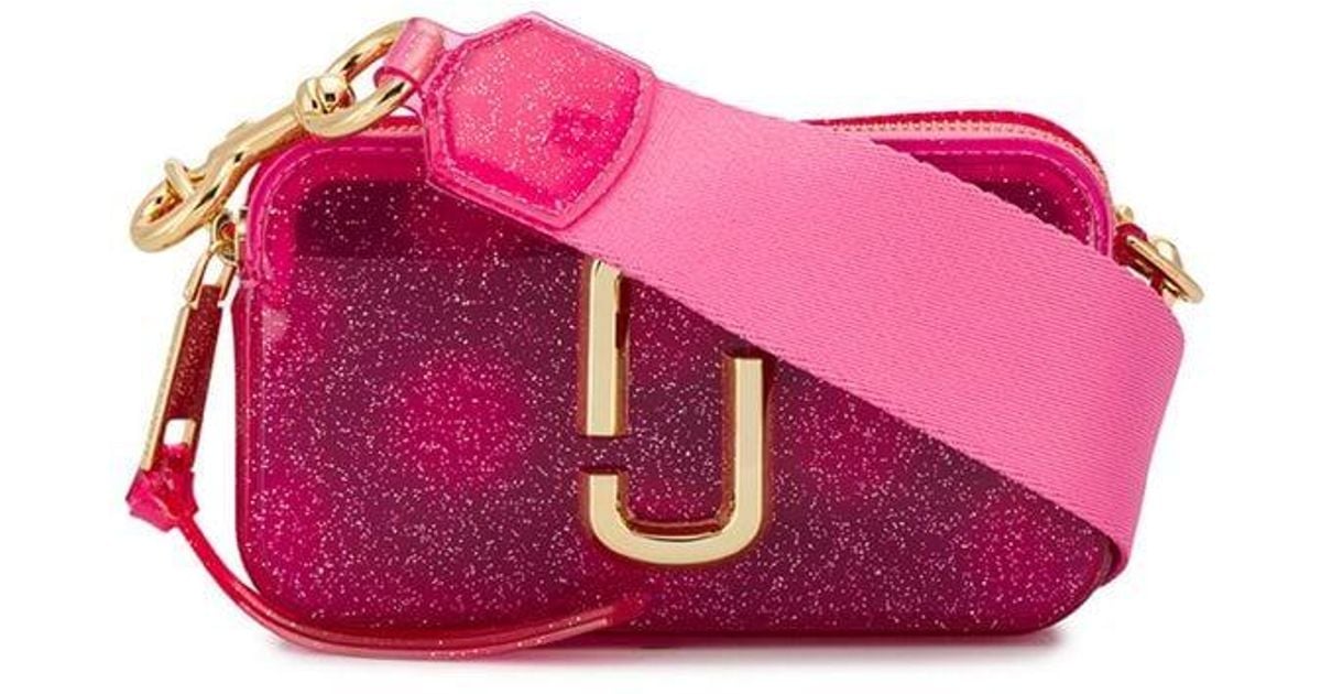 Marc Jacobs Glitter Snapshot Crossbody Bag in Pink Save 15 Lyst