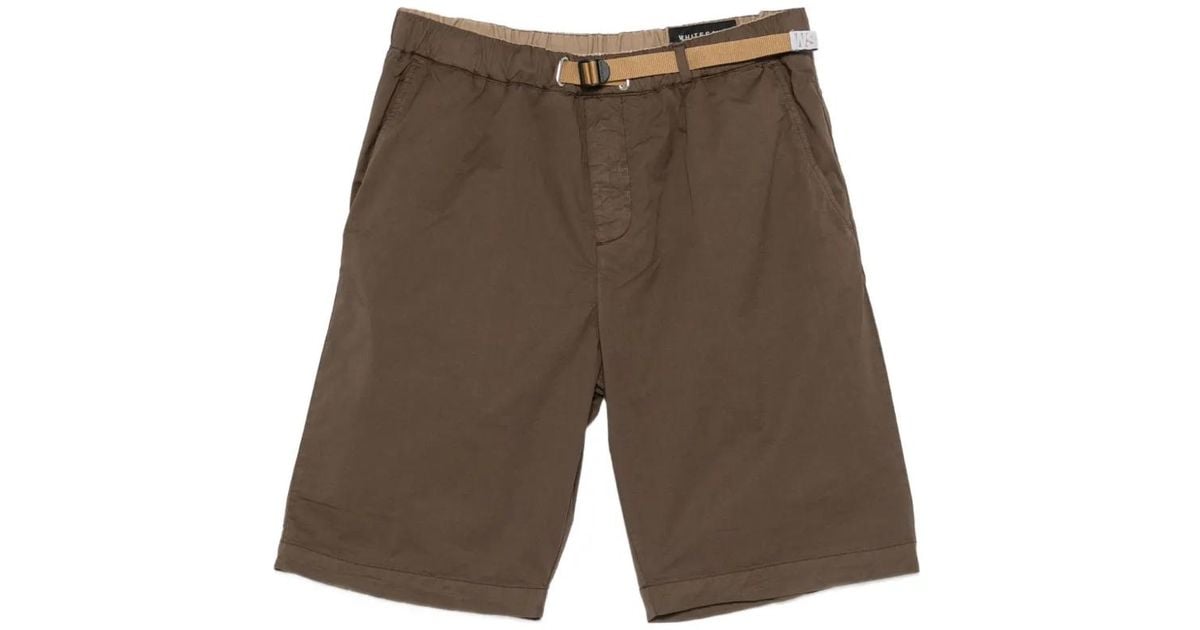 Sand Men White Sand Pocket Belted Shorts in Brown for Men | Lyst