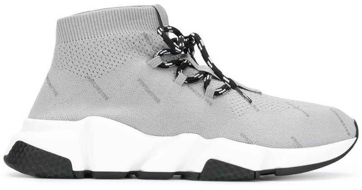 Balenciaga speed lace store up grey