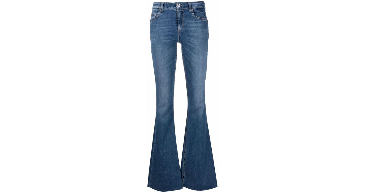 Liu Jo Low-rise Wide-leg Denim Jeans in Blue - Lyst