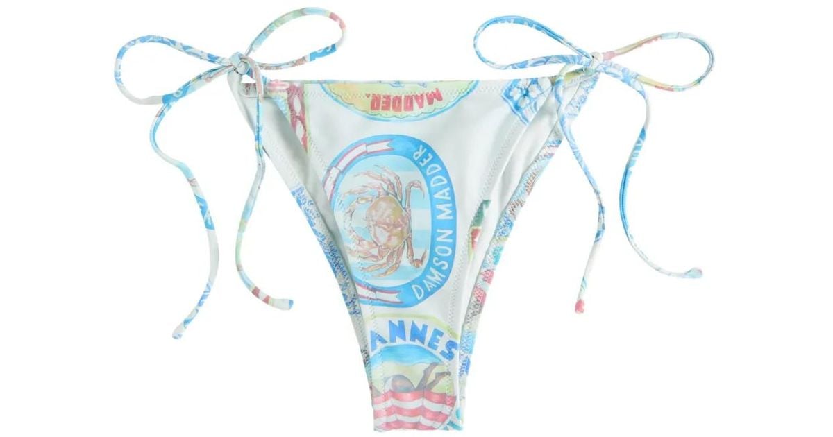 damson-madder-tie-side-printed-bikini-bottom-in-blue-lyst-uk