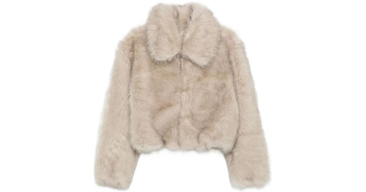 Frankie Shop Hope エコファーコート ナチュラル | Lyst