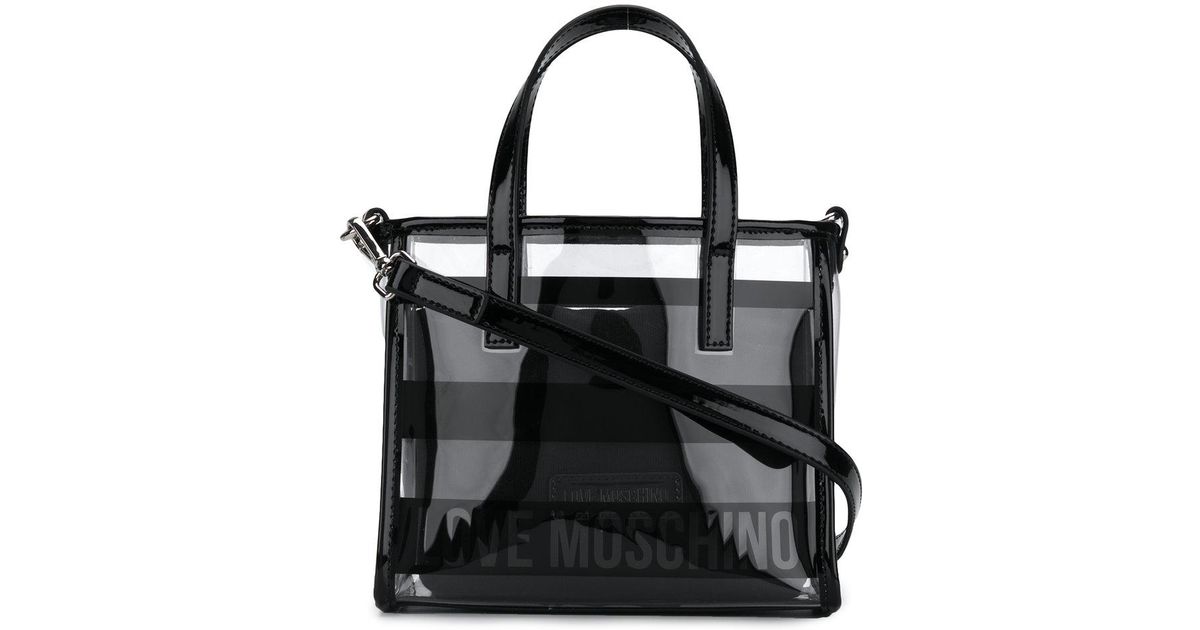 love moschino clear bag