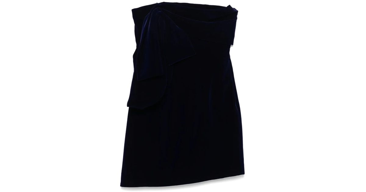 Givenchy Bow Mini Dress in Black | Lyst