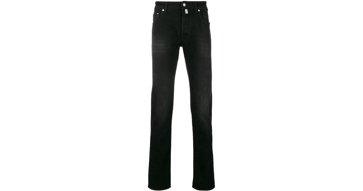 Jacob Cohen Denim Slim Fit Jeans in Black for Men - Lyst