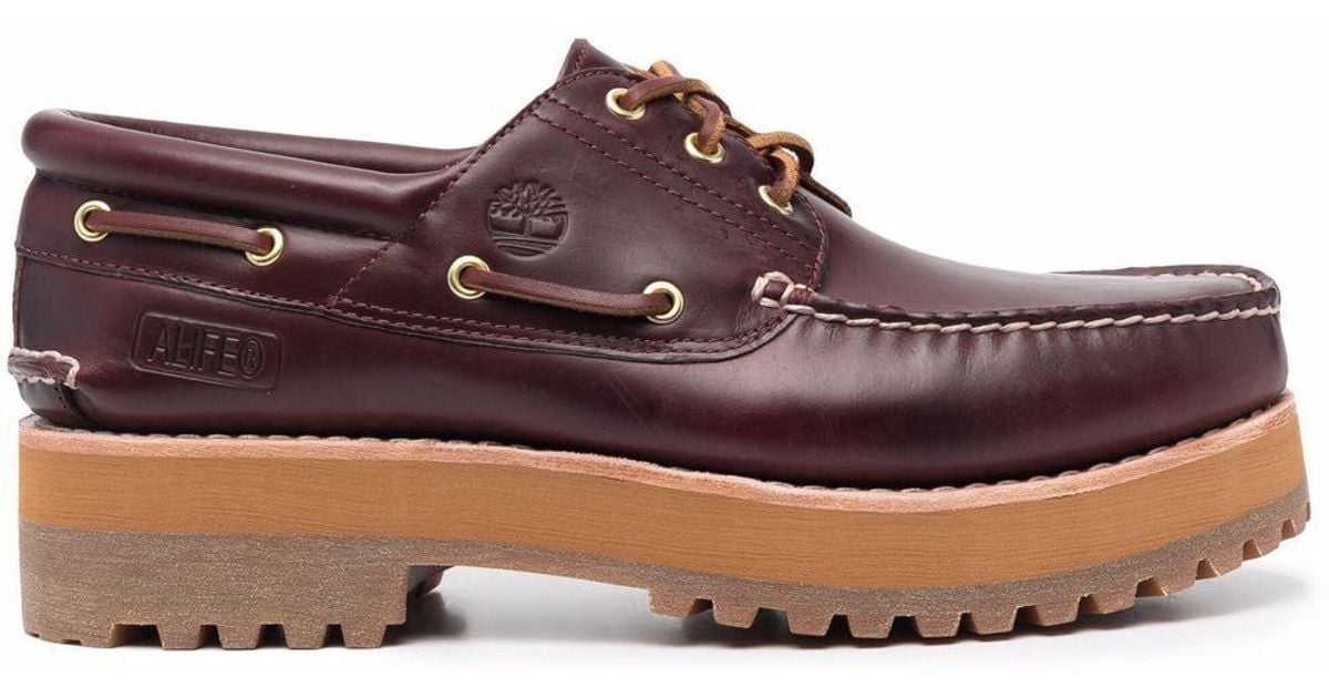 Timberland X Alife 3-eye Classic Lug Boat Shoes in Red for Timberland X Alife 3-eye Classic Lug Boat Shoes in Red for