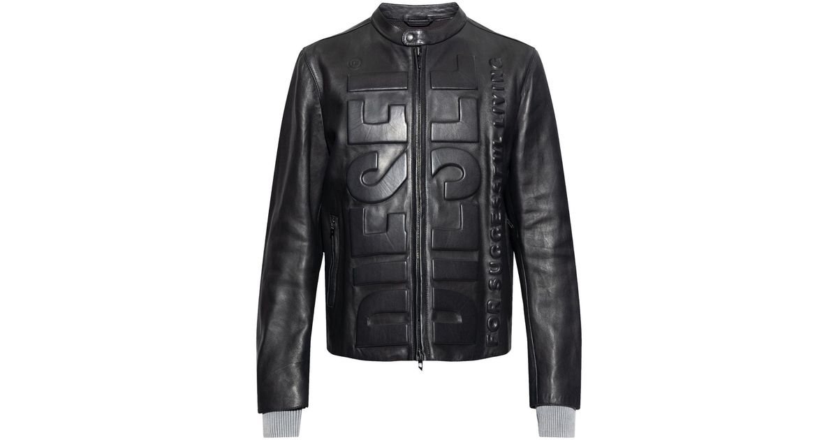 DIESEL L-Met-Vert Jacket in Black for Men | Lyst
