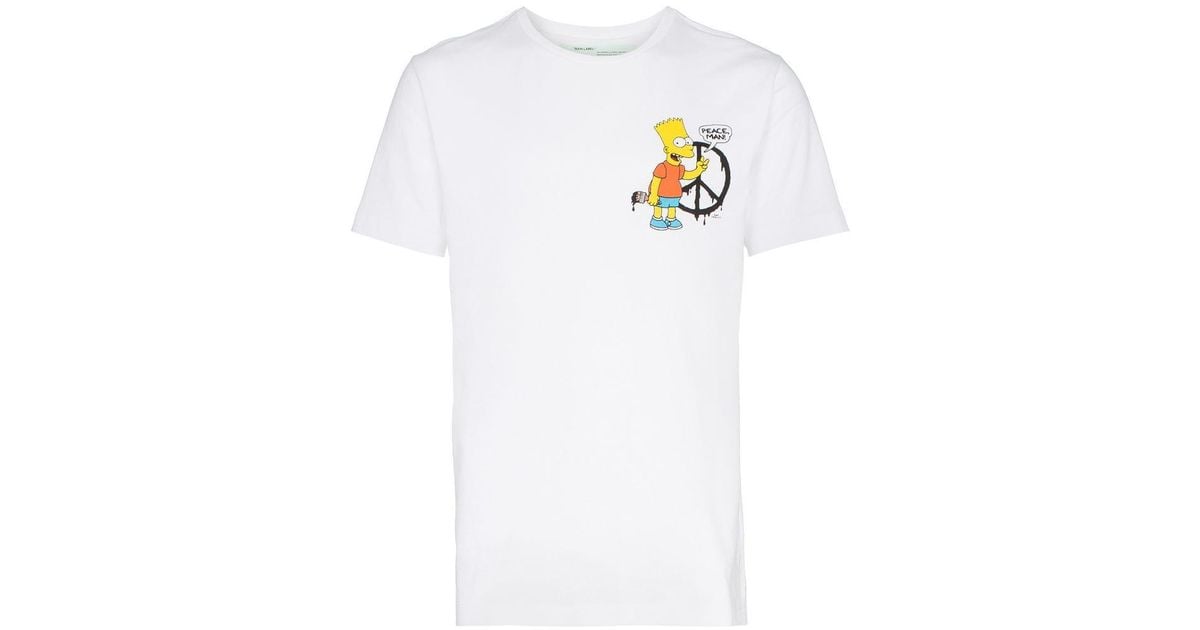 T-shirt Bart Simpson Off-White c/o Virgil Abloh pour homme en coloris Blanc  | Lyst