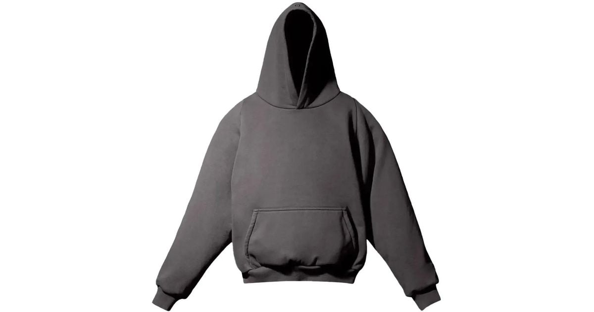 Yeezy Gap Logo-Detail Hoodie in Grey for Men | Lyst UK