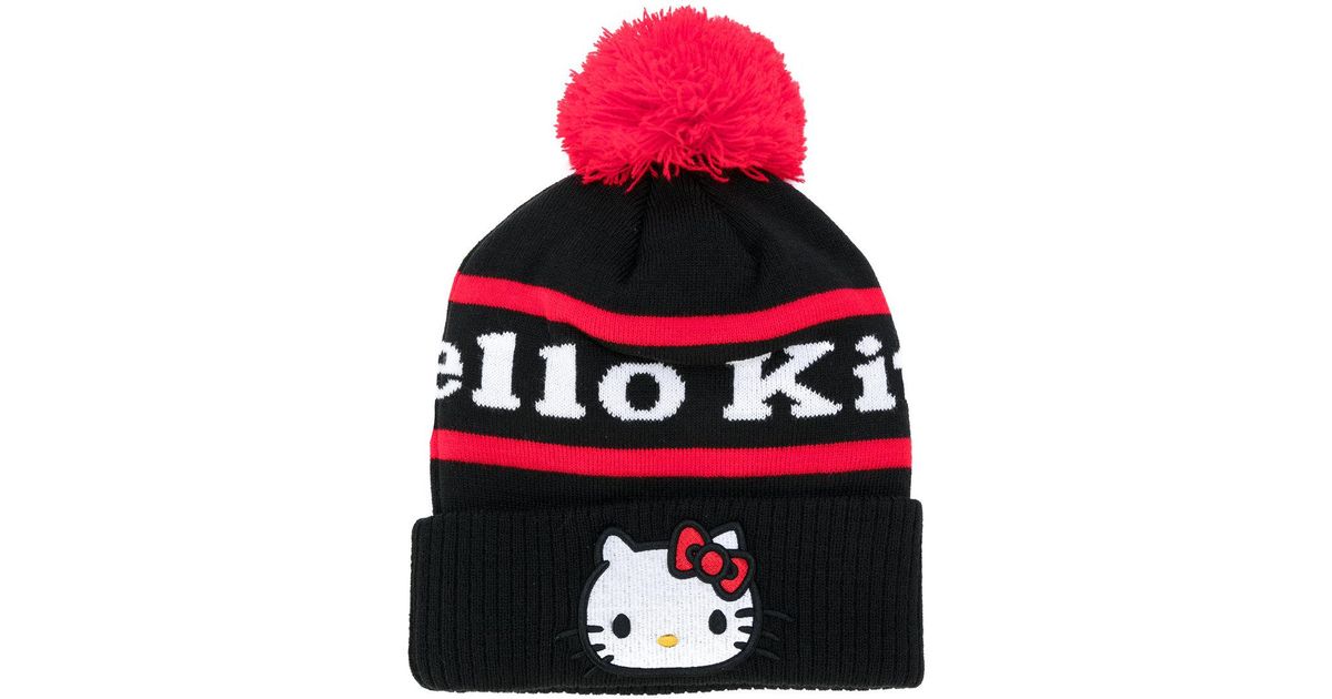 Gcds Wool Hello Kitty Beanie in Black 