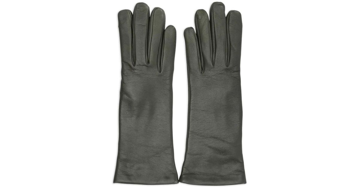 Restelli Restelli Leather Gloves in Black | Lyst