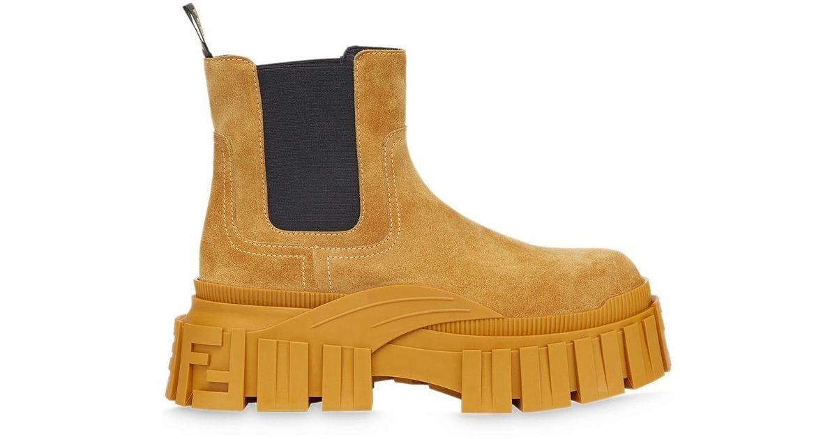 yellow chelsea boots