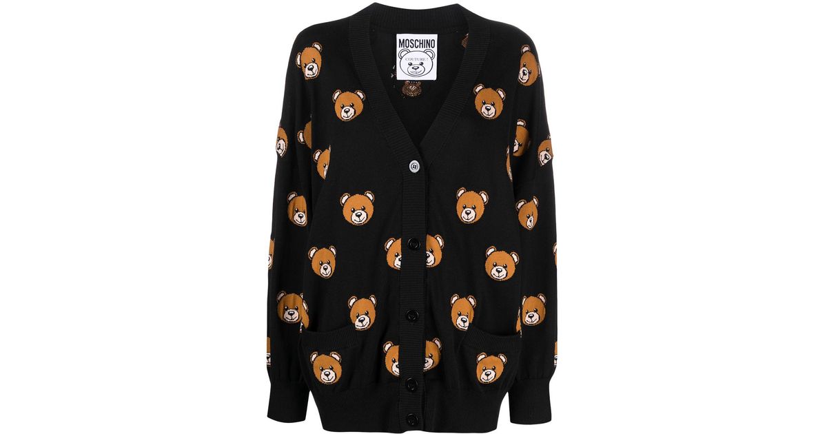 Moschino knitted round-neck cardigan - Black
