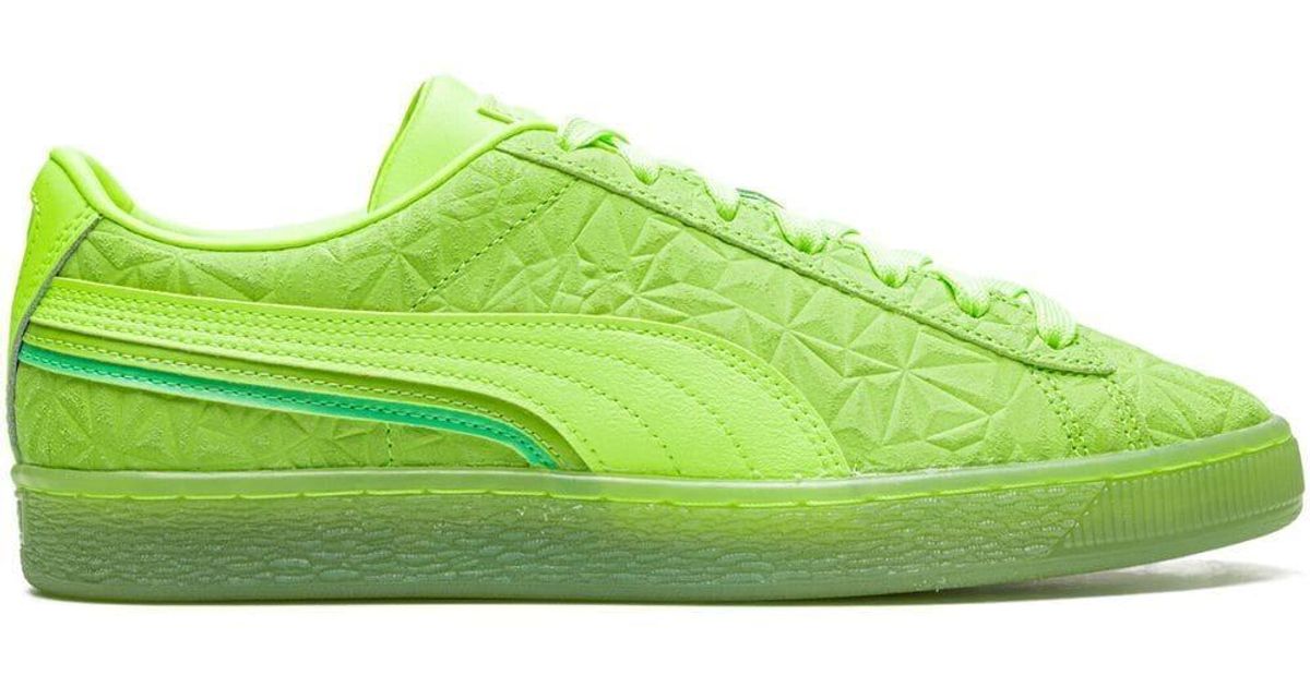 puma suede green