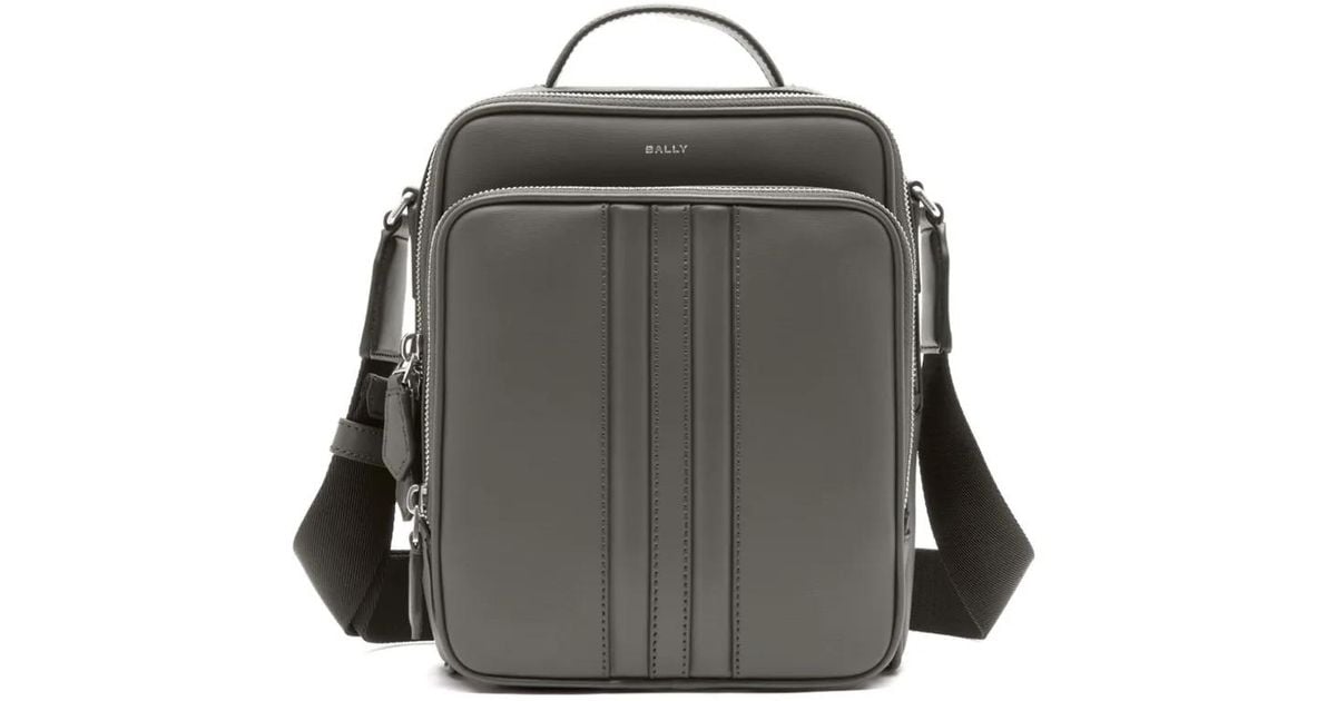 Bally Mythos Zip Leather Shoulder Bag in White for Men Lyst UK