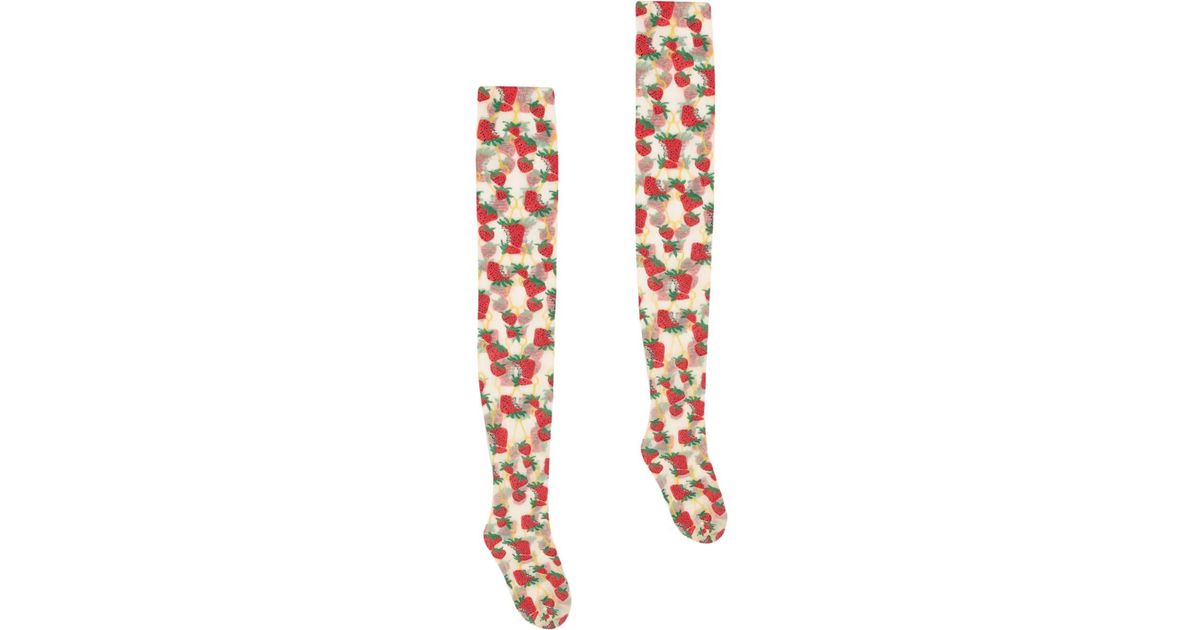 gucci strawberry socks