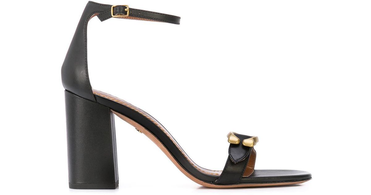 coach maya sandal black