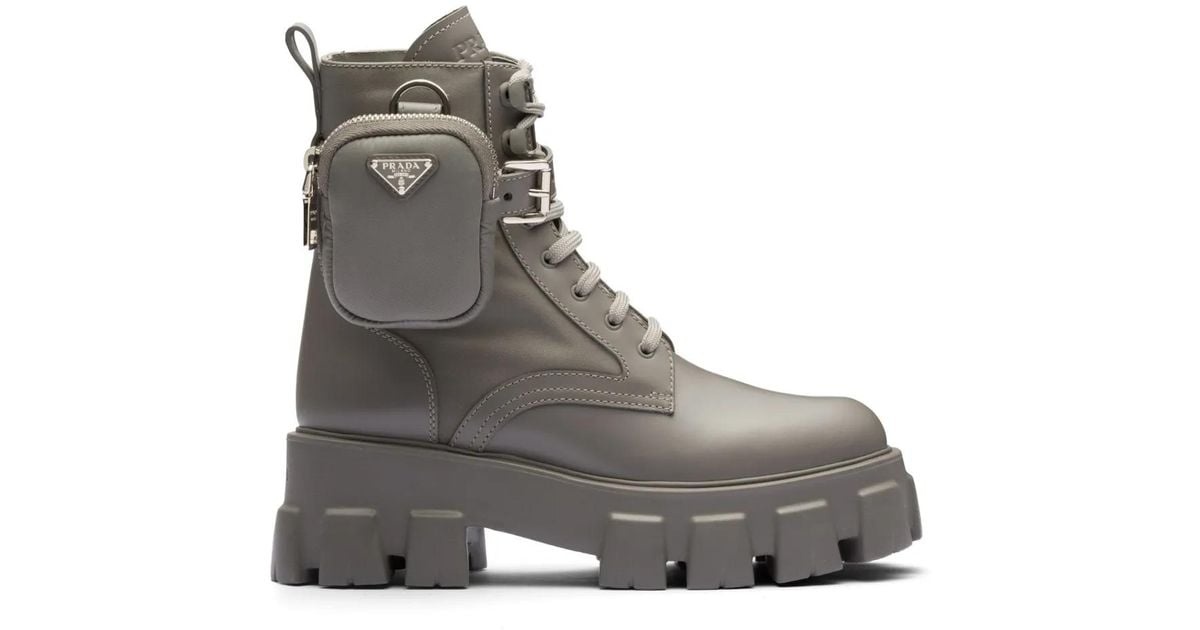 prada boots with pouch