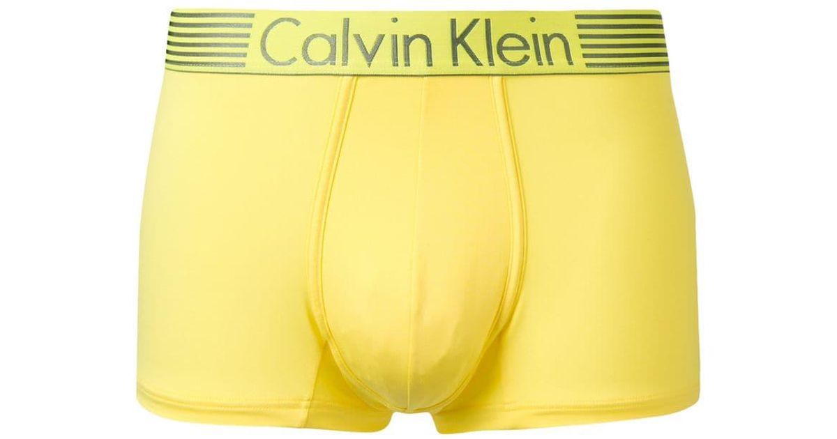 calvin klein yellow boxers