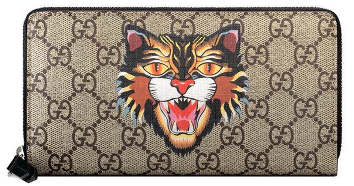 gucci angry cat wallet