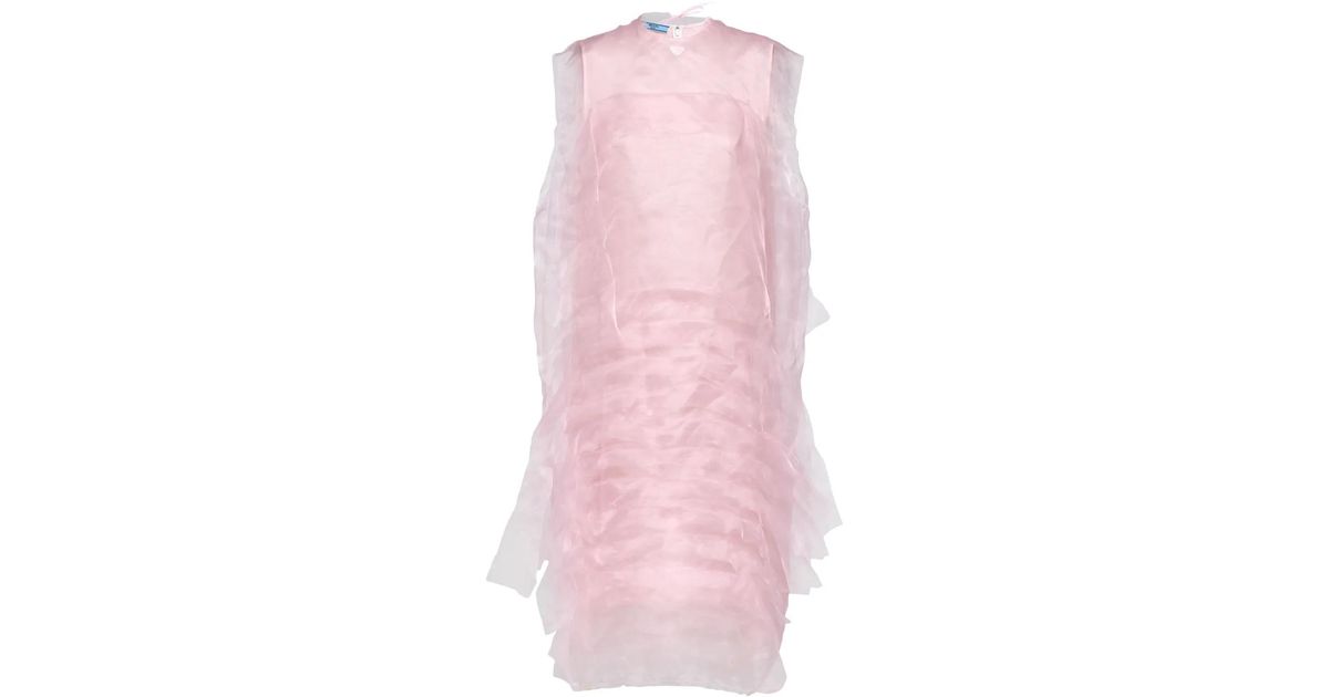 【関税&送料込】Prada Powder Pink Voile Dress Prada Powder Pink Voile Dress – LOZURI®