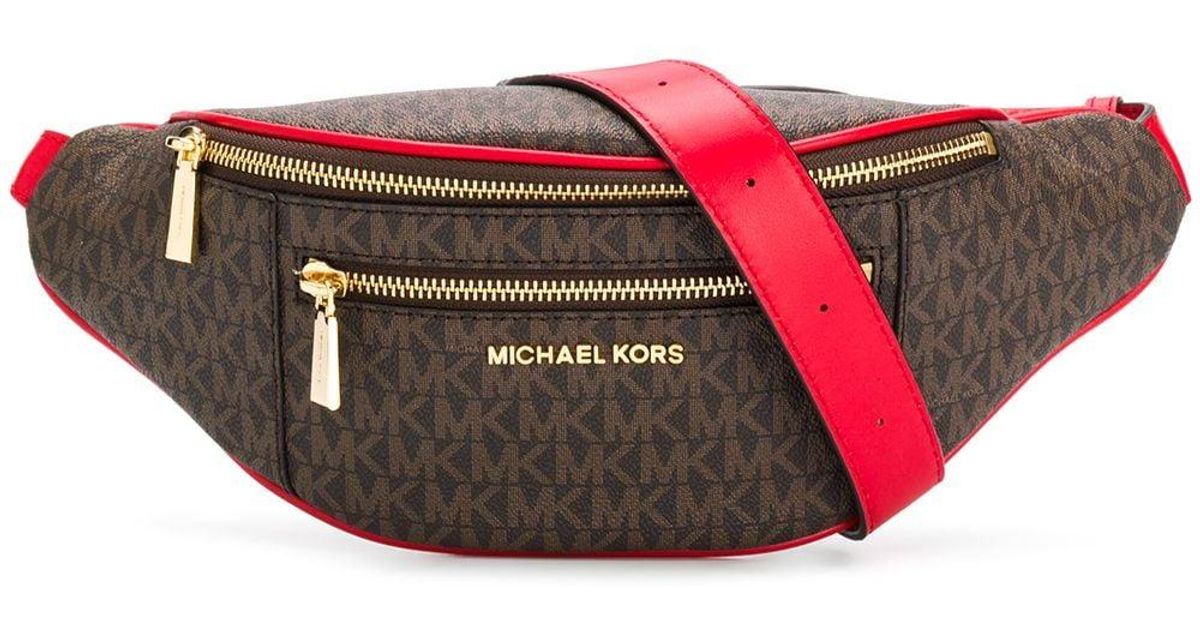 Michael Kors Patterned Brown Bag with belt Michael Kors Adjustable Belt Bag – The Friperie Boutique main image 4