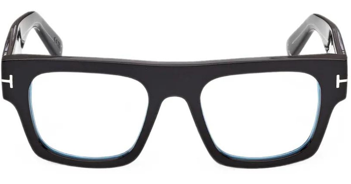 Tom Ford Icon Square-Frame Glasses in Black for Men | Lyst