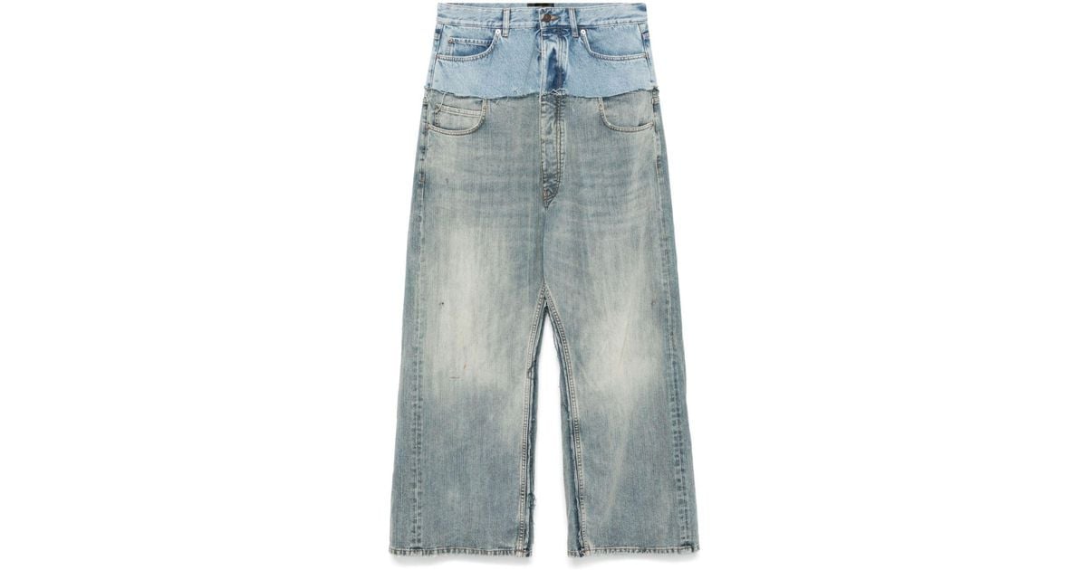 Balenciaga Cut-Up Jeans in Blue | Lyst Canada