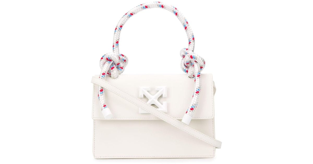 Off-White c/o Virgil Abloh Rope Handle Mini Tote Bag in White | Lyst Canada