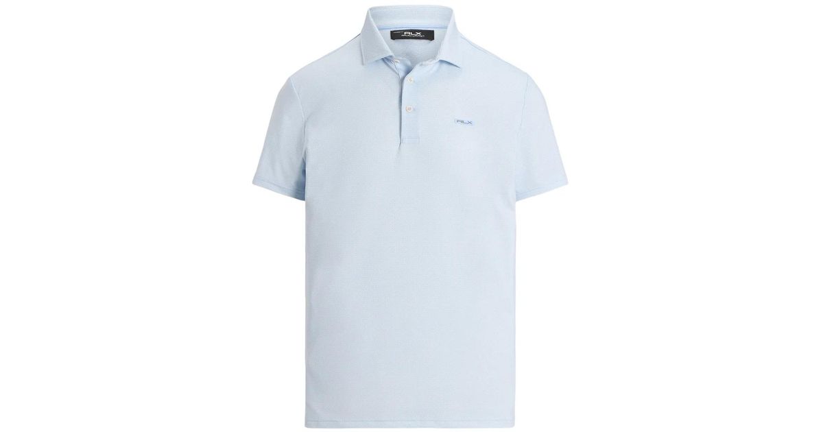 Ralph Lauren Three-Button Polo Shirt in Blue for Men | Lyst UK