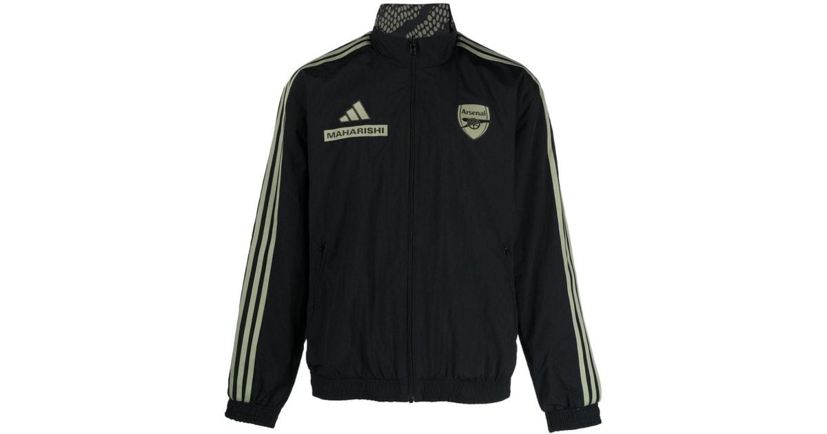 adidas X Maharishi Arsenal Logo-print Jacket in Black for adidas X Maharishi Arsenal Logo-print Jacket in Black for
