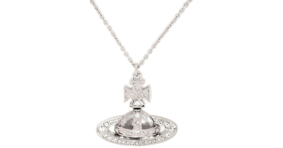 Vivienne Westwood Pina Orb Pendant Necklace in White | Lyst Canada