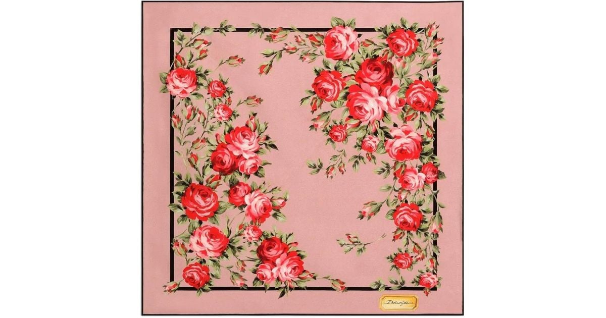 Dolce & Gabbana - Woman - Bouquetroserosa - Scarf
