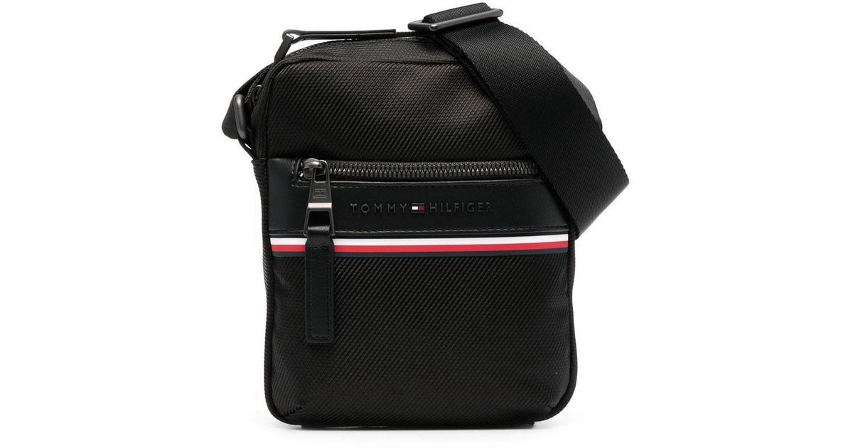 Tommy Hilfiger Mini Reporter Messenger Bag in Black for Men Lyst UK