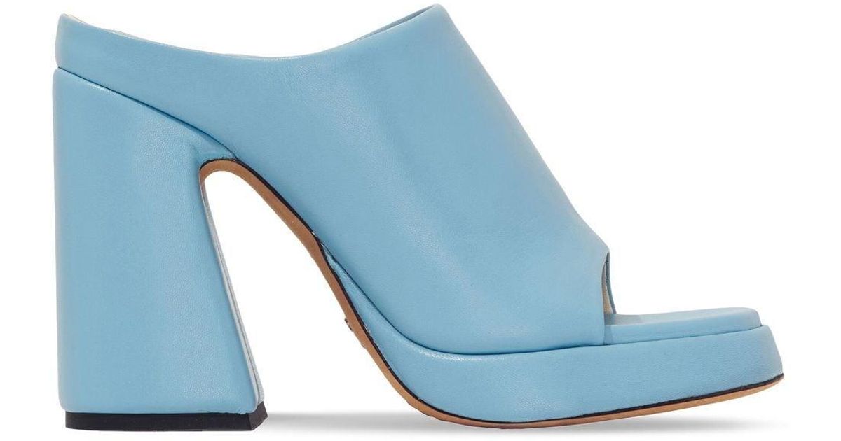 Proenza Schouler Forma 110mm Platform Sandals in Blue | Lyst