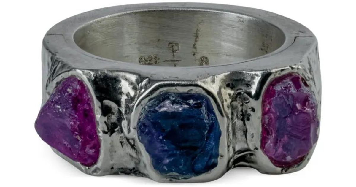 Parts Of 4 10K Sistema Sapphire Ring in Blue | Lyst