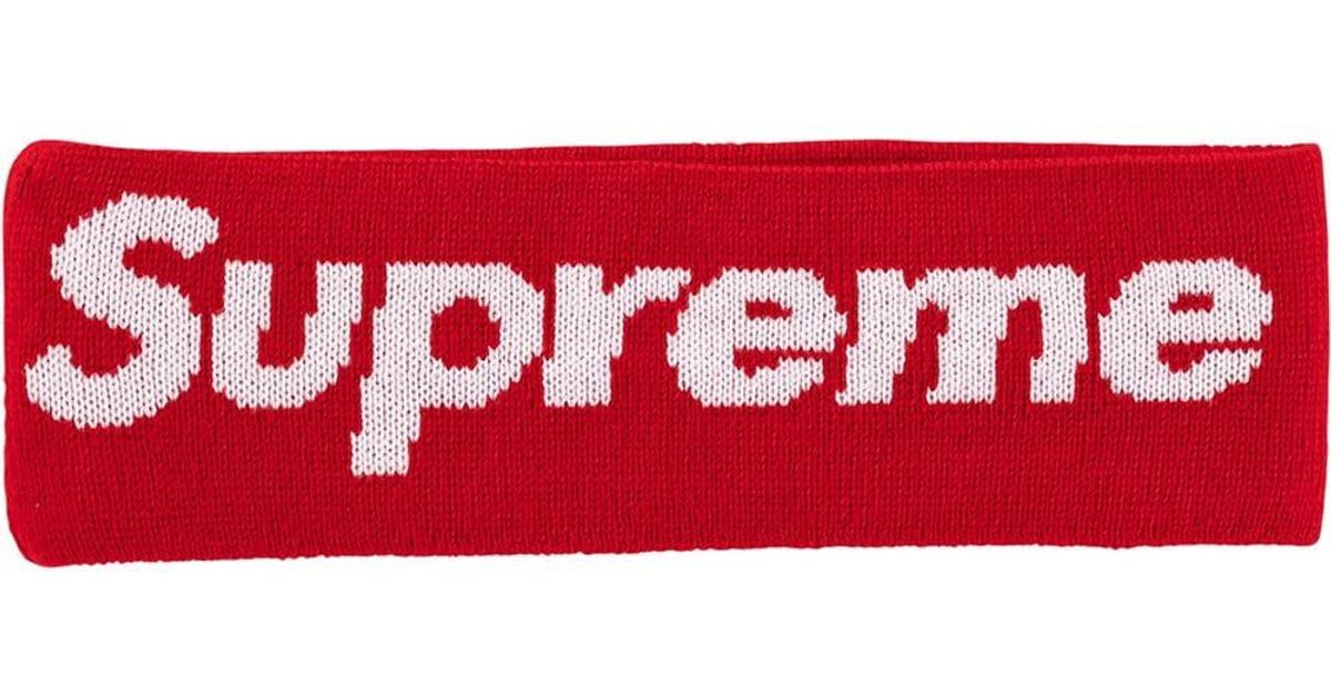 Cinta el con logo Supreme Rojo | Lyst