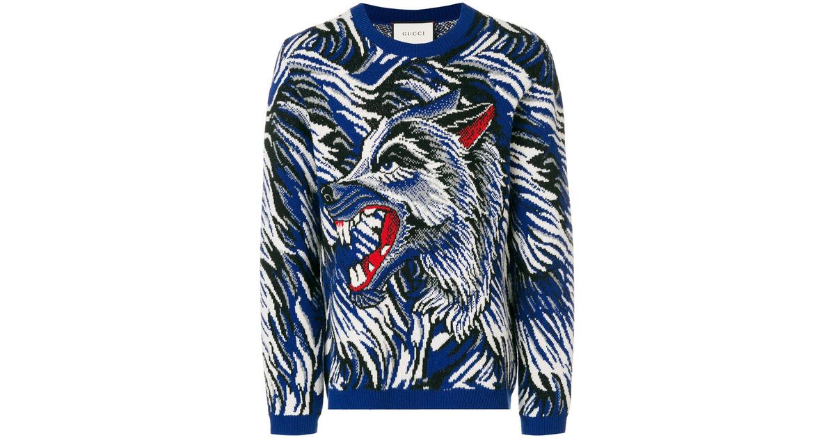 gucci wolf sweater