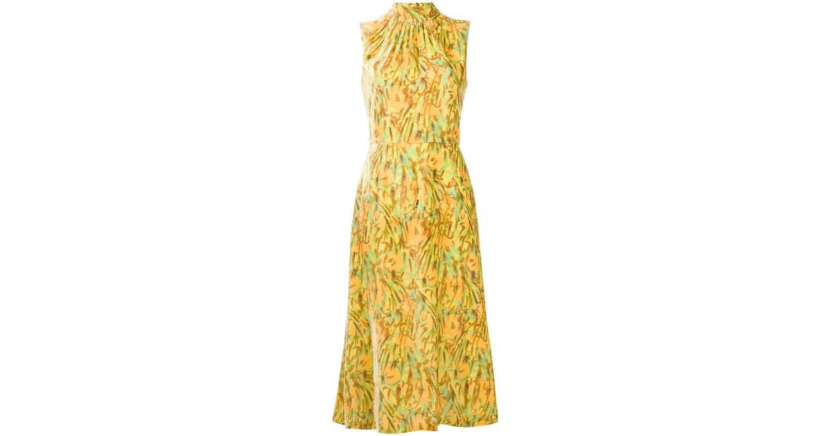 prada yellow dress