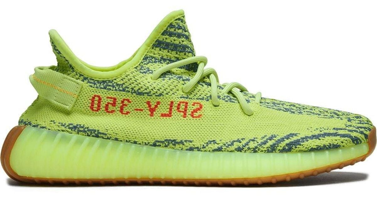 Yeezy Boost 350 V2 semi Frozen Sneakers in Green