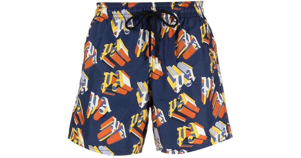 X Vilebrequin short de bain à logo Palm Angels pour homme en coloris