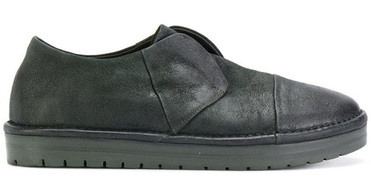 Marsèll Leather Unlaced Sneakers in Green for Men - Lyst