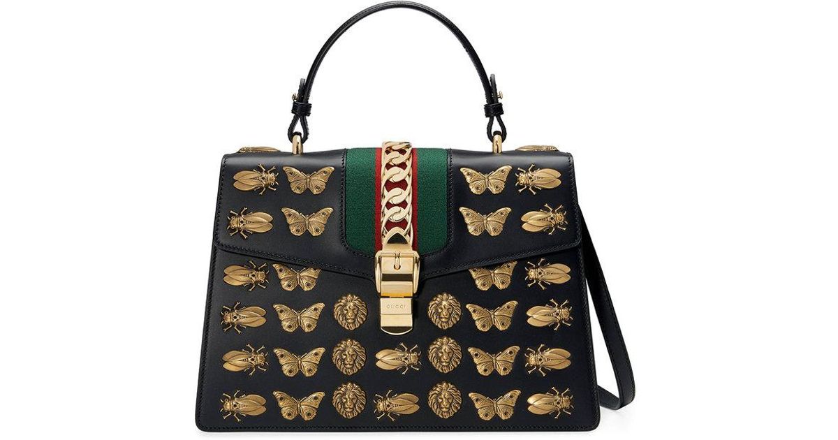 gucci sylvie animal studs