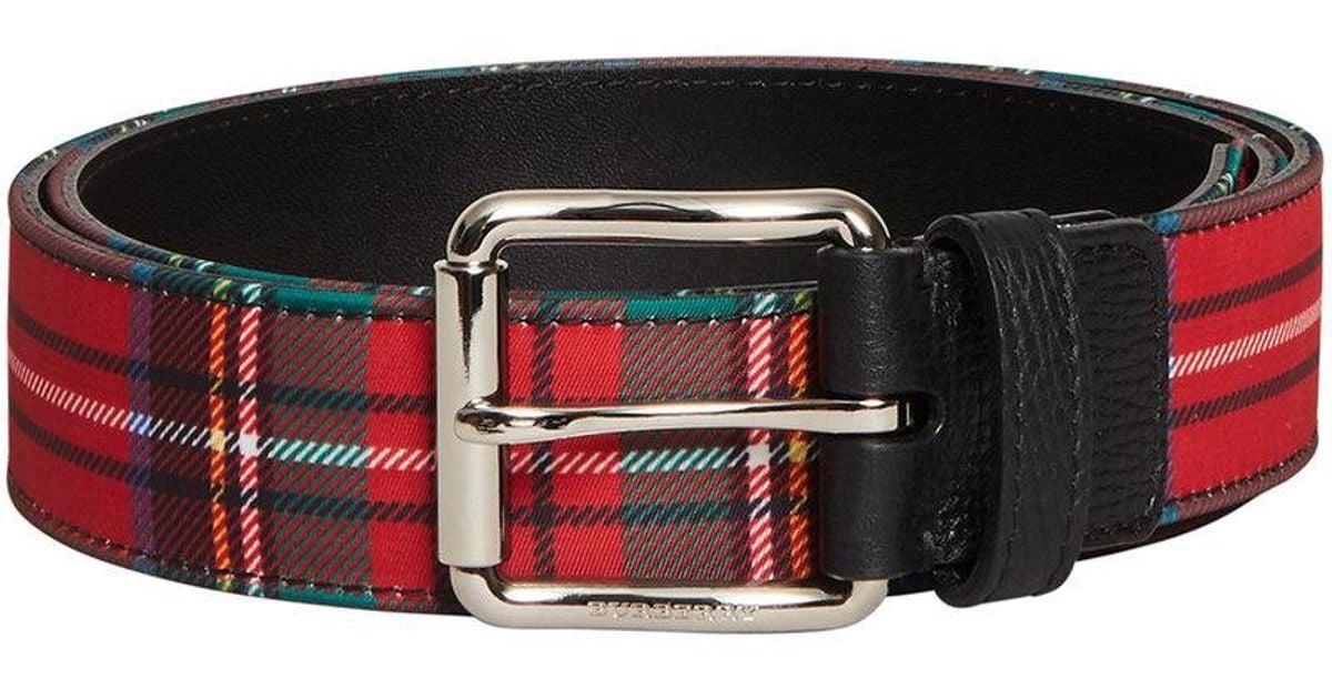 burberry red belt